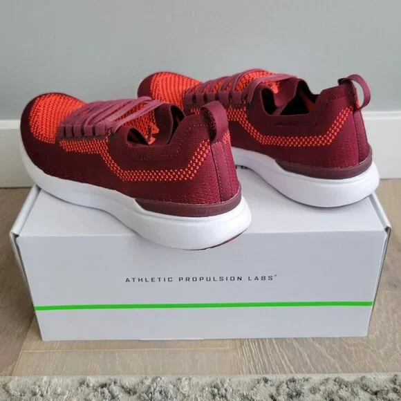 NEW APL TechLoom Breeze Burgundy/Magma/White Men 7